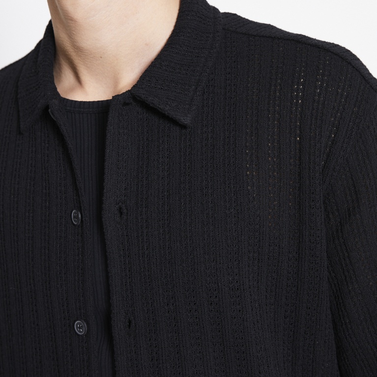 Kurzarmhemd "Smith knitted Structure"